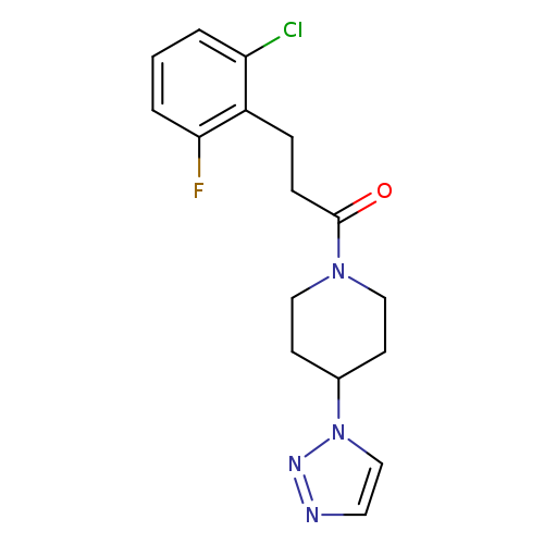 3-(2-chloro-6-fluorophenyl)-1-[4-(1H-1,2,3-triazol-1-yl)piperidin-1-yl]propan-1-one
