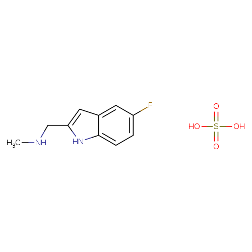 [(5-fluoro-1H-indol-2-yl)methyl]methylamine sulfate (2:1)