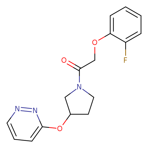 2-(2-fluorophenoxy)-1-[3-(pyridazin-3-yloxy)pyrrolidin-1-yl]ethan-1-one