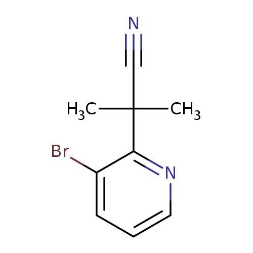2-(3-bromopyridin-2-yl)-2-methylpropanenitrile