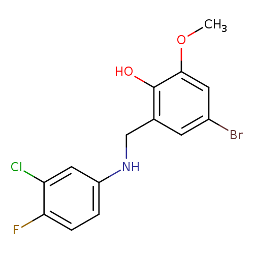 4-bromo-2-{[(3-chloro-4-fluorophenyl)amino]methyl}-6-methoxyphenol