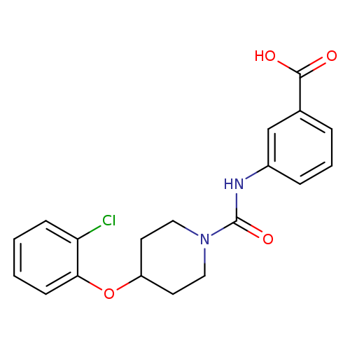 Benzoicacid, 3-[[[4-(2-chlorophenoxy)-1-piperidinyl]carbonyl]amino]-