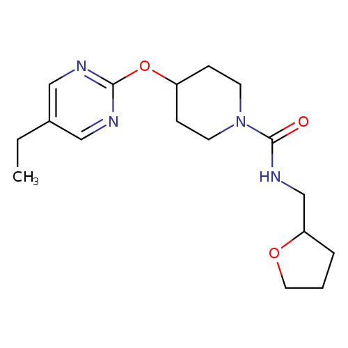 4-[(5-ethylpyrimidin-2-yl)oxy]-N-[(oxolan-2-yl)methyl]piperidine-1-carboxamide
