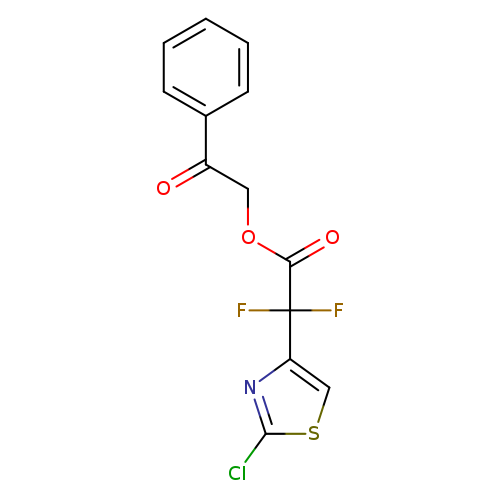 2-oxo-2-phenylethyl 2-(2-chloro-1,3-thiazol-4-yl)-2,2-difluoroacetate