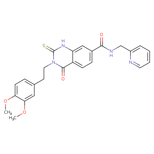 3-[2-(3,4-dimethoxyphenyl)ethyl]-4-oxo-N-[(pyridin-2-yl)methyl]-2-sulfanylidene-1,2,3,4-tetrahydroquinazoline-7-carboxamide