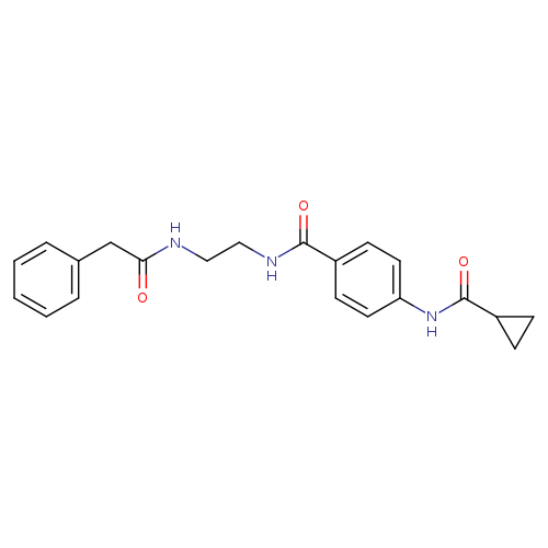 N-(4-{[2-(2-phenylacetamido)ethyl]carbamoyl}phenyl)cyclopropanecarboxamide