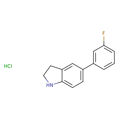 5-(3-fluorophenyl)-2,3-dihydro-1H-indole hydrochloride