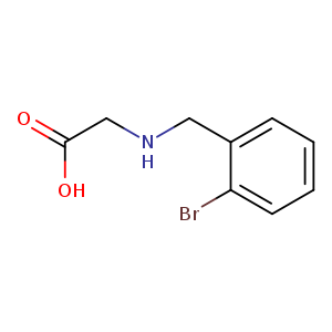 2-{[(2-bromophenyl)methyl]amino}acetic acid