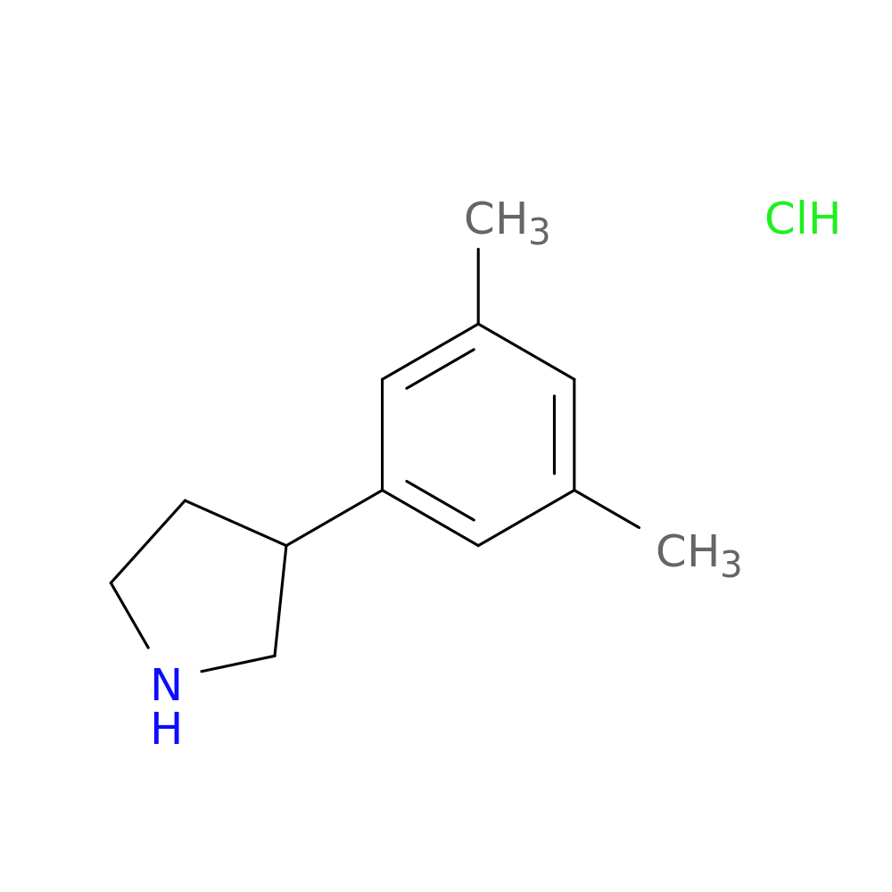 3-(3,5-dimethylphenyl)pyrrolidine hydrochloride