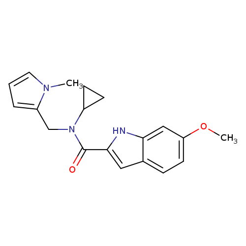 N-cyclopropyl-6-methoxy-N-[(1-methyl-1H-pyrrol-2-yl)methyl]-1H-indole-2-carboxamide
