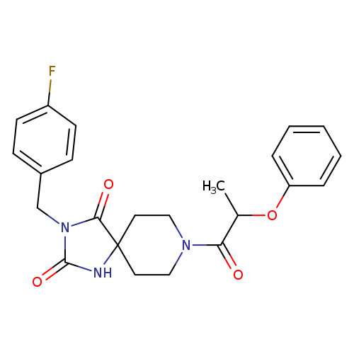 3-[(4-fluorophenyl)methyl]-8-(2-phenoxypropanoyl)-1,3,8-triazaspiro[4.5]decane-2,4-dione