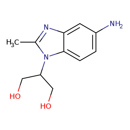 2-(5-amino-2-methyl-1H-1,3-benzodiazol-1-yl)propane-1,3-diol