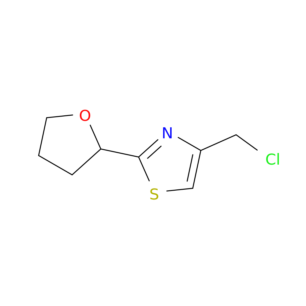 4-(chloromethyl)-2-(oxolan-2-yl)-1,3-thiazole