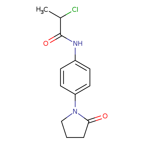 2-chloro-N-[4-(2-oxopyrrolidin-1-yl)phenyl]propanamide