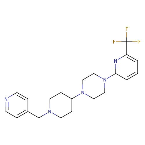 1-{1-[(pyridin-4-yl)methyl]piperidin-4-yl}-4-[6-(trifluoromethyl)pyridin-2-yl]piperazine