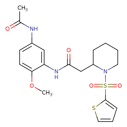 N-(5-acetamido-2-methoxyphenyl)-2-[1-(thiophene-2-sulfonyl)piperidin-2-yl]acetamide