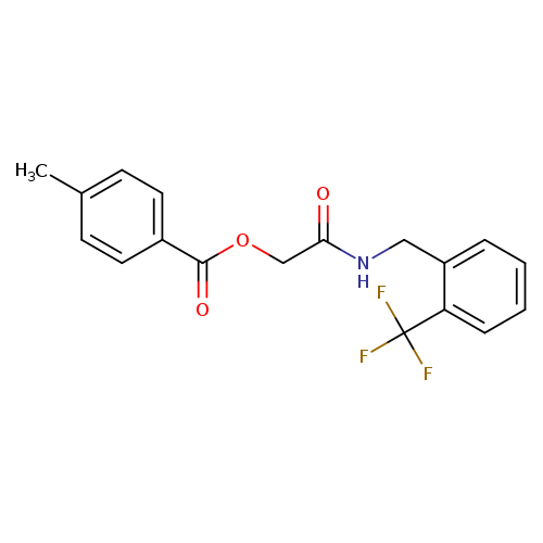 ({[2-(trifluoromethyl)phenyl]methyl}carbamoyl)methyl 4-methylbenzoate