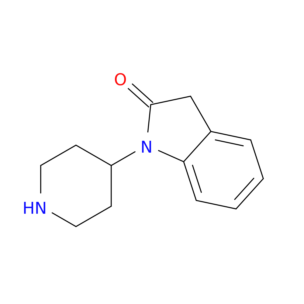 1,3-Dihydro-1-(piperidin-4-yl)(2H)indol-2-one