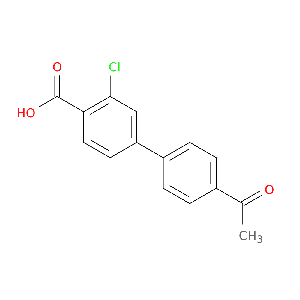 4-(4-Acetylphenyl)-2-chlorobenzoic acid