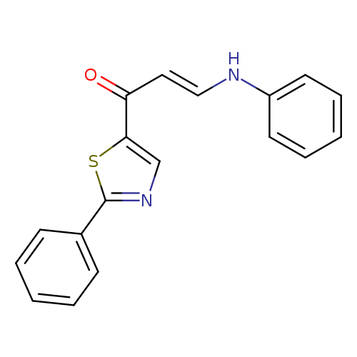 (2E)-1-(2-phenyl-1,3-thiazol-5-yl)-3-(phenylamino)prop-2-en-1-one