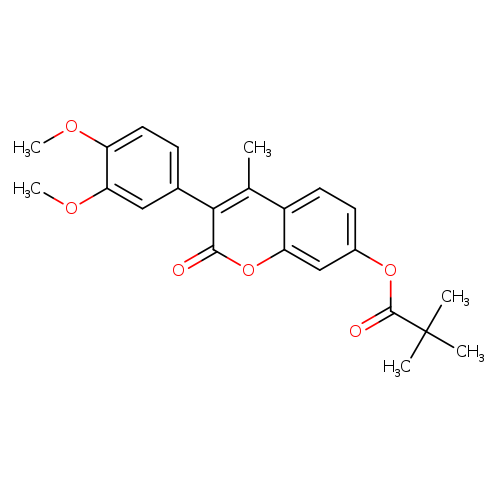 3-(3,4-dimethoxyphenyl)-4-methyl-2-oxo-2H-chromen-7-yl 2,2-dimethylpropanoate