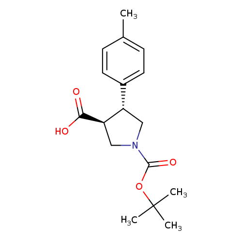 (3S,4R)-1-(tert-Butoxycarbonyl)-4-(p-tolyl)pyrrolidine-3-carboxylic acid