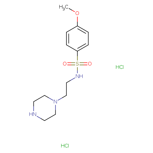 4-methoxy-N-[2-(piperazin-1-yl)ethyl]benzene-1-sulfonamide dihydrochloride