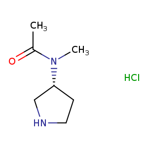 Acetamide, N-methyl-N-(3R)-3-pyrrolidinyl-, hydrochloride (1:1)