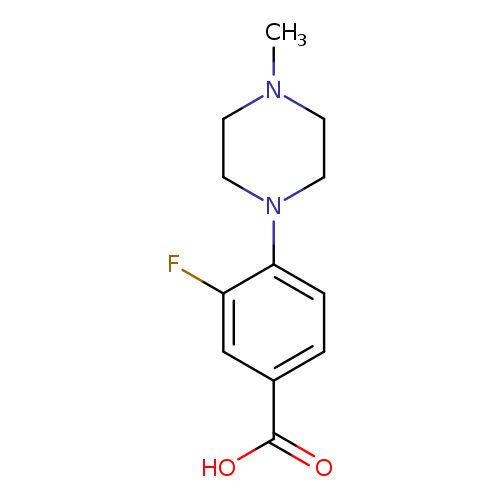 Benzoic acid, 3-fluoro-4-(4-methyl-1-piperazinyl)-