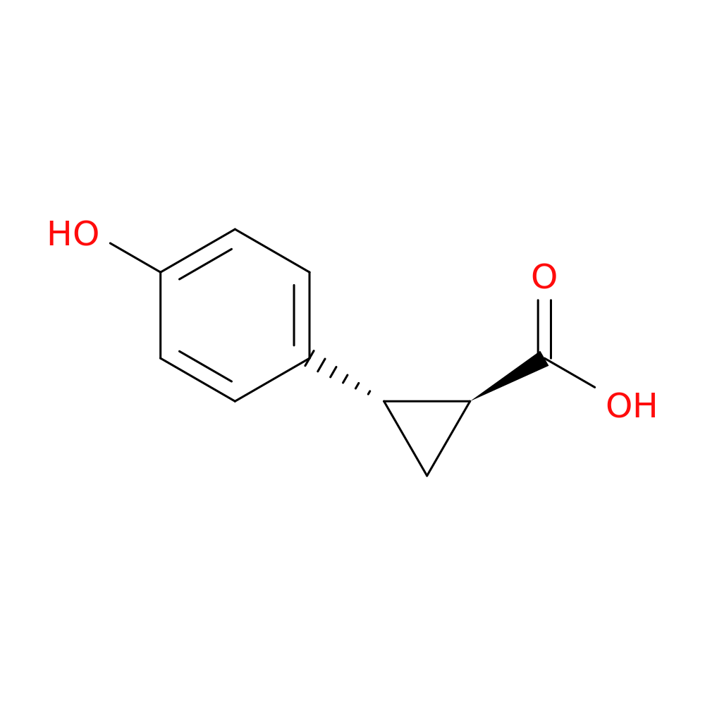 (1S,2S)-2-(4-Hydroxyphenyl)cyclopropanecarboxylic acid
