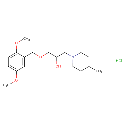 1-[(2,5-dimethoxyphenyl)methoxy]-3-(4-methylpiperidin-1-yl)propan-2-ol hydrochloride