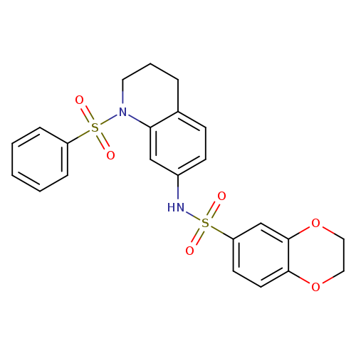 N-[1-(benzenesulfonyl)-1,2,3,4-tetrahydroquinolin-7-yl]-2,3-dihydro-1,4-benzodioxine-6-sulfonamide