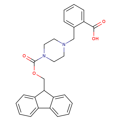 2-[(4-{[(9H-fluoren-9-yl)methoxy]carbonyl}piperazin-1-yl)methyl]benzoic acid