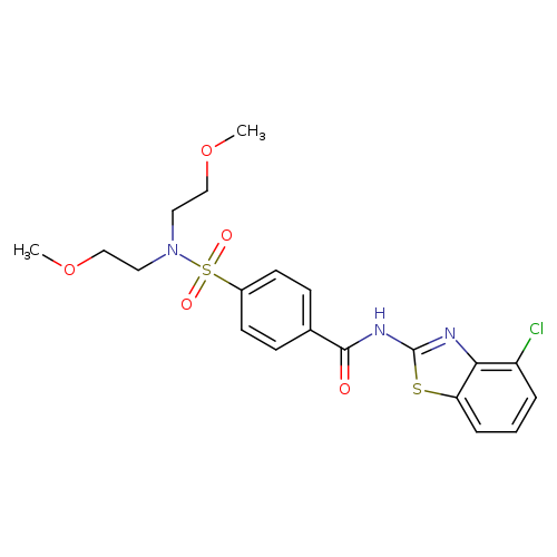 4-[bis(2-methoxyethyl)sulfamoyl]-N-(4-chloro-1,3-benzothiazol-2-yl)benzamide