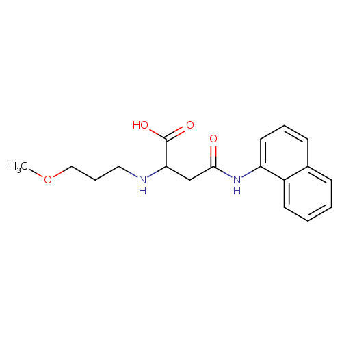 2-[(3-methoxypropyl)amino]-3-[(naphthalen-1-yl)carbamoyl]propanoic acid