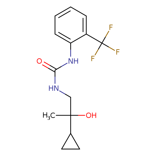 3-(2-cyclopropyl-2-hydroxypropyl)-1-[2-(trifluoromethyl)phenyl]urea
