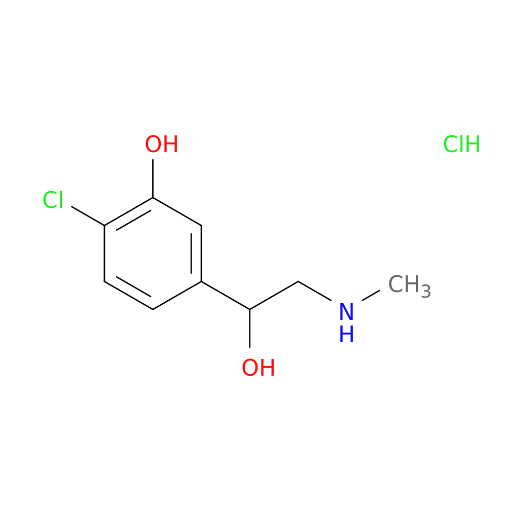 2-chloro-5-[1-hydroxy-2-(methylamino)ethyl]phenol hydrochloride