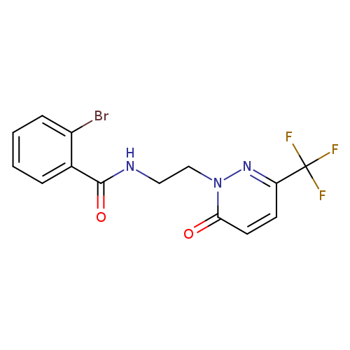 2-bromo-N-{2-[6-oxo-3-(trifluoromethyl)-1,6-dihydropyridazin-1-yl]ethyl}benzamide
