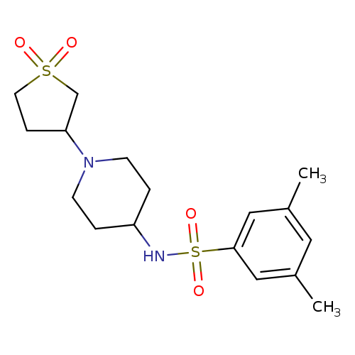 N-[1-(1,1-dioxo-1lambda6-thiolan-3-yl)piperidin-4-yl]-3,5-dimethylbenzene-1-sulfonamide