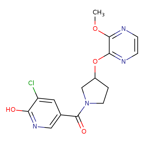 3-chloro-5-{3-[(3-methoxypyrazin-2-yl)oxy]pyrrolidine-1-carbonyl}pyridin-2-ol