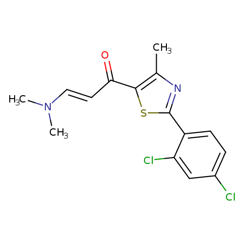 (2E)-1-[2-(2,4-dichlorophenyl)-4-methyl-1,3-thiazol-5-yl]-3-(dimethylamino)prop-2-en-1-one