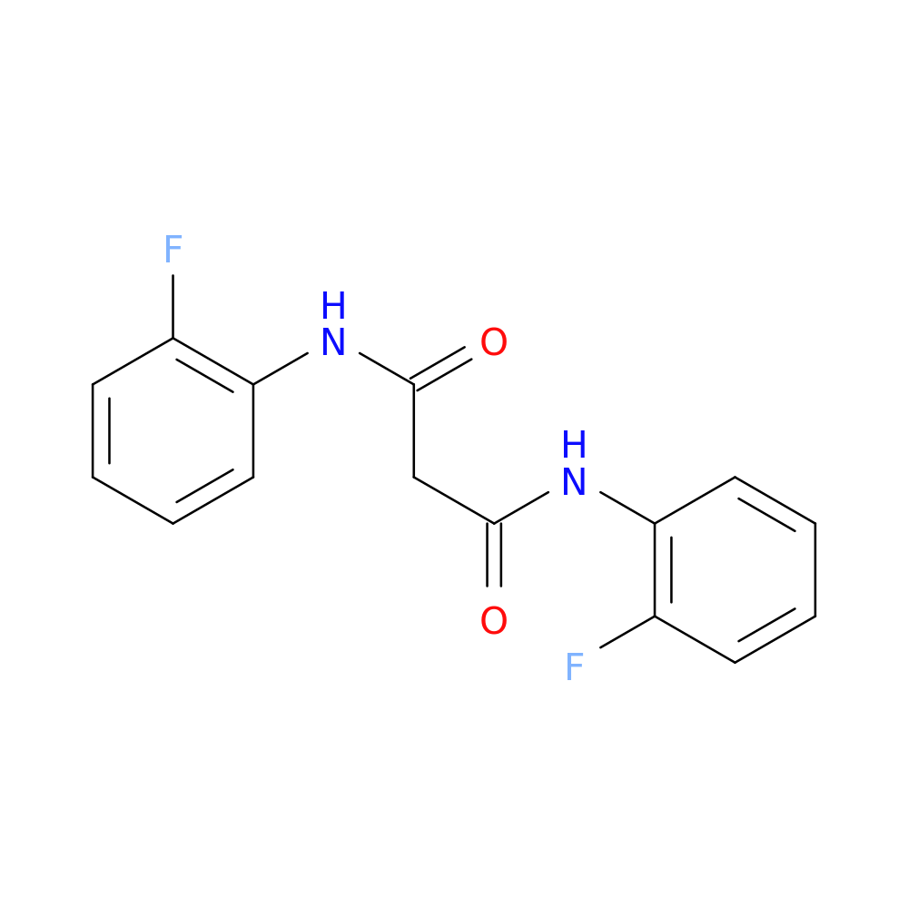N,N'-bis(2-fluorophenyl)propanediamide