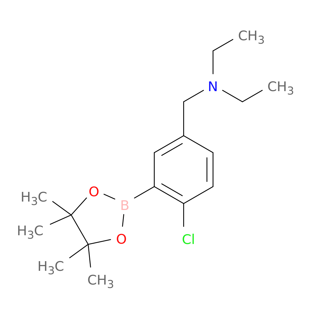 2-Chloro-5-(N,N-diethylaminomethyl)phenylboronic acid, pinacol ester