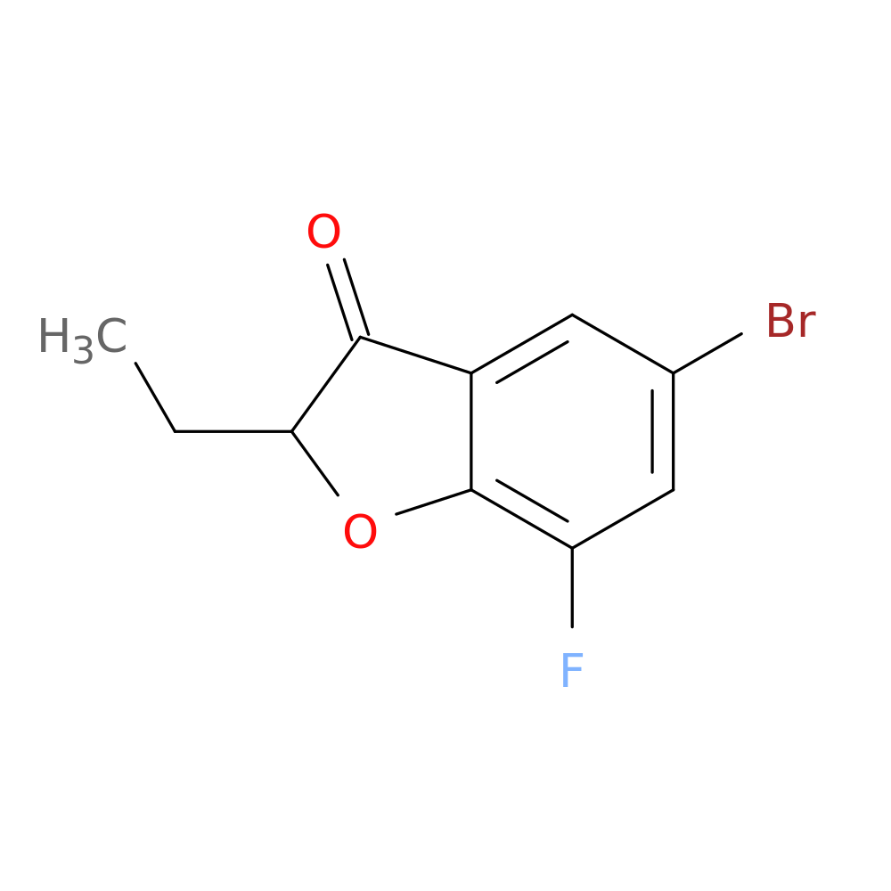 5-bromo-2-ethyl-7-fluoro-2,3-dihydro-1-benzofuran-3-one