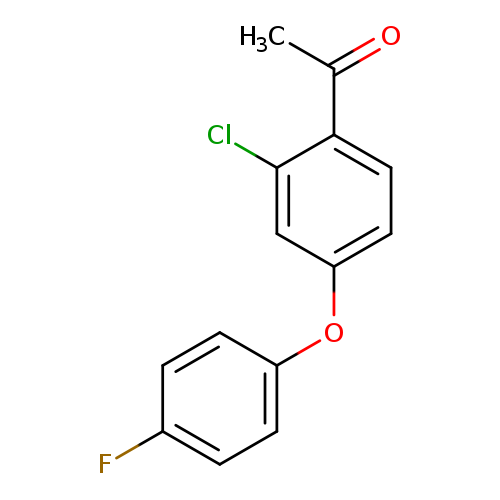 1-[2-chloro-4-(4-fluorophenoxy)phenyl]ethan-1-one