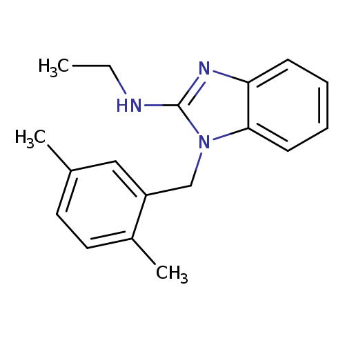 1-[(2,5-dimethylphenyl)methyl]-N-ethyl-1H-1,3-benzodiazol-2-amine