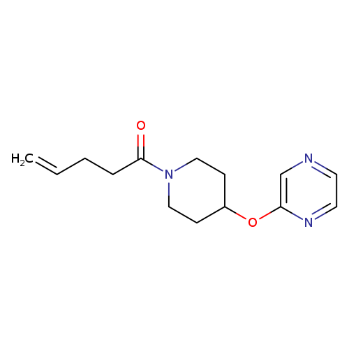 1-[4-(pyrazin-2-yloxy)piperidin-1-yl]pent-4-en-1-one