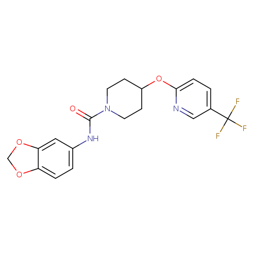 N-(2H-1,3-benzodioxol-5-yl)-4-{[5-(trifluoromethyl)pyridin-2-yl]oxy}piperidine-1-carboxamide