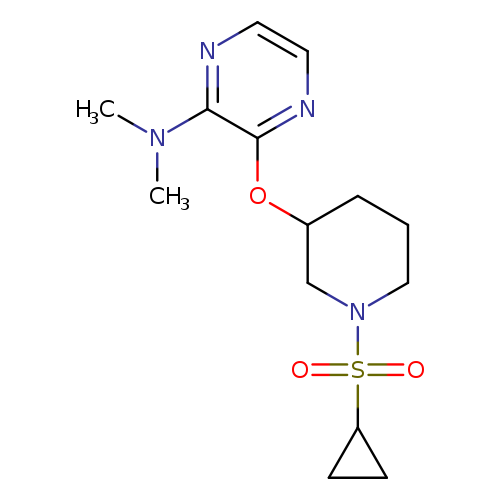 3-{[1-(cyclopropanesulfonyl)piperidin-3-yl]oxy}-N,N-dimethylpyrazin-2-amine