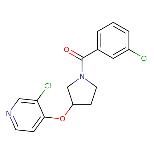 3-chloro-4-{[1-(3-chlorobenzoyl)pyrrolidin-3-yl]oxy}pyridine